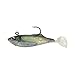 Calcutta Outdoors Flashfoil Shads - Versatile, Soft Plastic Body Bait Lure ? Pearl Blue Back, 3" 1/2oz, 6 Pack