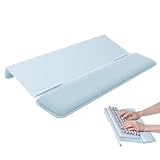 Laborio Computer Keyboard Stand for Desktop, Keyboard Wrist Rest Holder Stand for Easy Typing with Wrist Pad for Office Desk, Home, School(Blue)