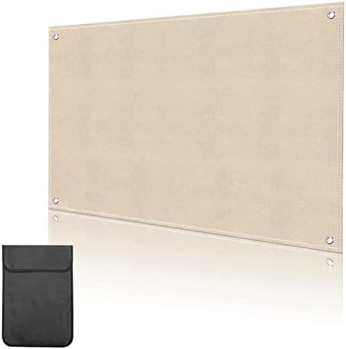 TINY SPARK Fire Pit Mat Fireproof Under Grill Mat 47x27.5 Inches Fireplace Grill Mat for Indoor Outdoor Fire Pit & BBQ Fire-Resistant Grill Mat for Deck and Patio Grass Lawn Protection