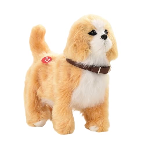 Chien en peluche interactif électronique réaliste avec musique pour chambre