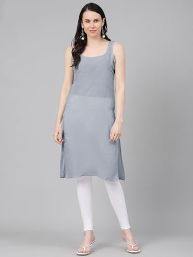 Image of Ada Womens Terivoile Cotton Suit Full Slip /Camisole (Pack of 2) A301831