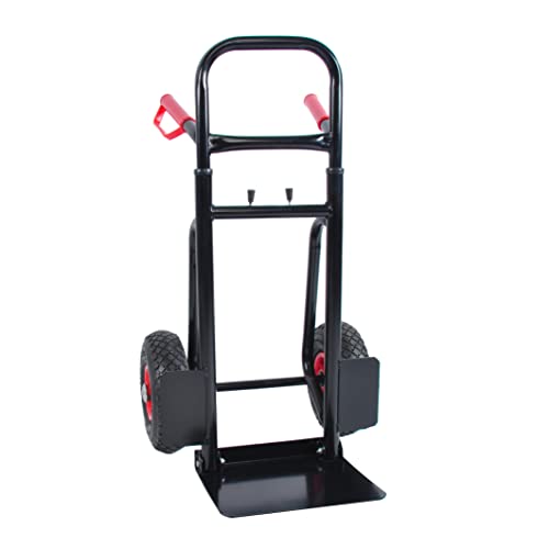 Carretilla manual de acero con ruedas neumáticas 10" miniatura 1