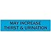 May Increase Thirst and Urination - Veterinary Label / Stickers, 500 labels per roll, 1 roll per package