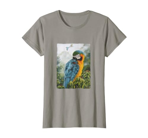 Rain Forest Blue & Gold Macaw, Flying Parrots