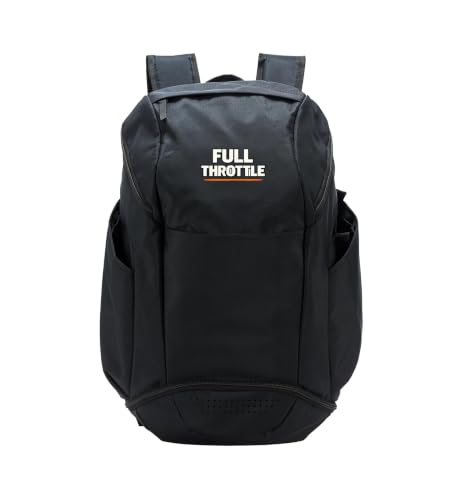 Full Throttle Vintage Motorcycle Rider Design Sport Backpack