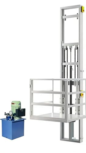 Anti-Crush Protection 1Ton/2200Lbs Load Electric Hydraulic Lift Platform, Wall Mounted