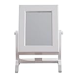 ✅Muy elegante y sofisticado HOMCOM Joyero con Espejo 22x12x25cm para Tocador Mesita de Noche Guardar Joyas Anillos