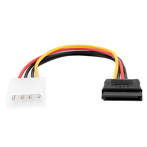 Cable adaptador IDE 4-Pin macho a Serial SATA 15-Pin hembra