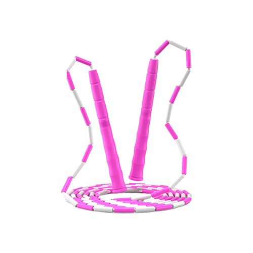 カラフルなビーズ縄跳び子供用人間工学に基づいたグリップ & 調節可能な長さ屋内屋外運動用色とりどりのビーズ縄跳び