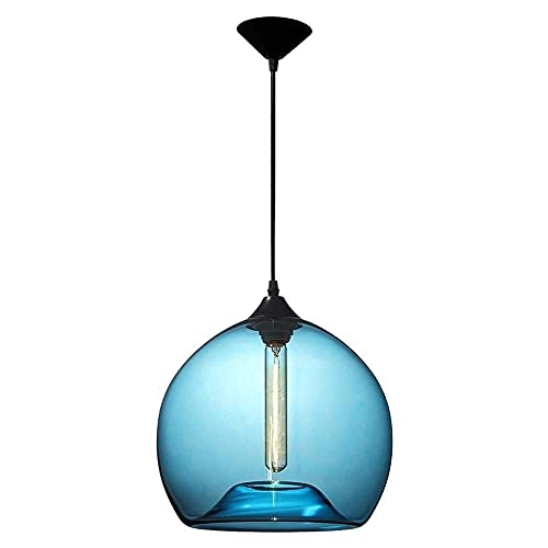 Chandelier de Plafond en Verre Soufflé à la Main Luminaire d'Exception Style Nordique