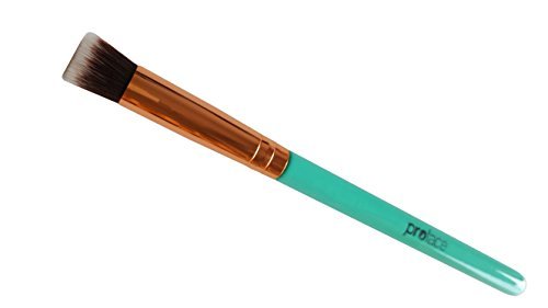 Mini Precision Flat Top Kabuki Brush - Mypreface Rose Golden Synthetic Flat Top Kabuki Makeup Brush Best For Acne And Undereye Blending For Maximum Coverage #TOP2