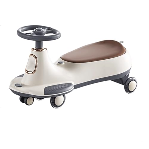 Qxmiguel Coche Infantil Wiggle, Juguete for Montar, Rueda Intermitente silenciosa, Compartimento de Almacenamiento Integrado, Capacidad de Carga de 90 kg, Apto for niños de 3 años en adelante.(BLU)