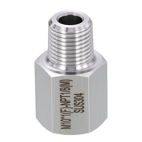Rebower 1pack prolongateur tuyau SUS304 M10*1 femelle x 1/8" MNPT