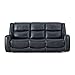 Roundhill Furniture Cozura Leather Power Dual Reclining Sofa, Chesapeake Blue