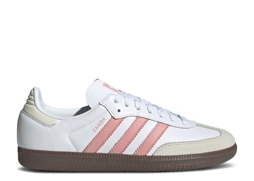 Image of adidas Originals Samba OG Women's Shoes, Cloud White /Wonder Mauve /Off White, Size 8