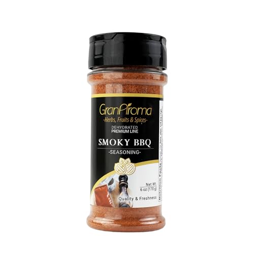 GranAroma Smoky BBQ Seasoning, Rich Smoky Flavor, Perfect for Grilling and Roasting (6 Ounce)