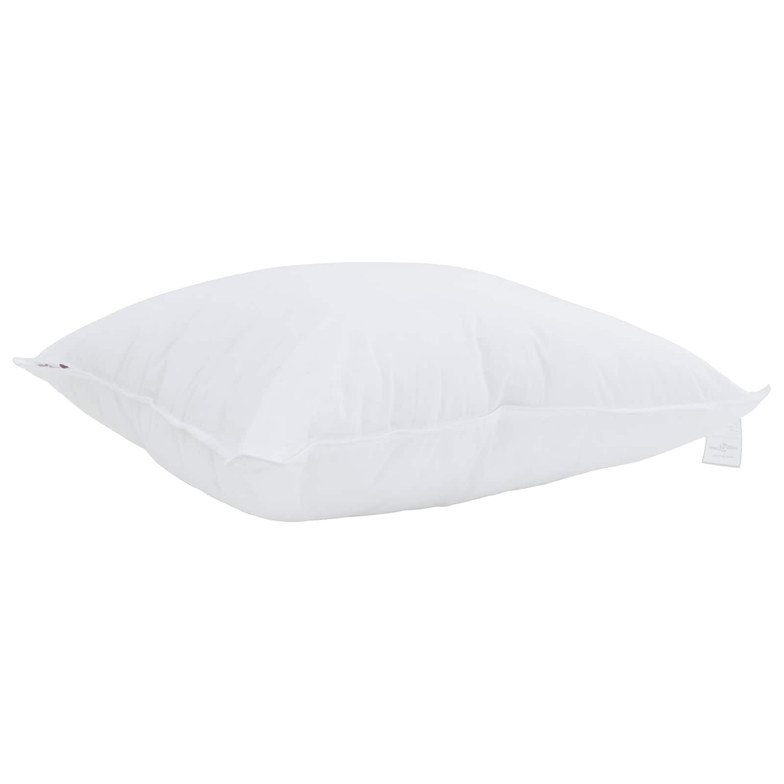 2 almohadas de 80 x 80 cm de algodón blanco transpirable con relleno suave para almohadas de dormir, cojín cervical, soporte ergonómico para dormir de lado, boca abajo, lavables