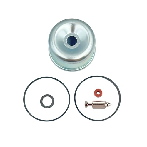Carburetor Float Bowl Seal O Ring Gasket Kit with Needle and Seat Compatible with BS 493640 398191 20-141-1 20-141 525-864 Lawn Mower Replace 796611 493762 498260 398188