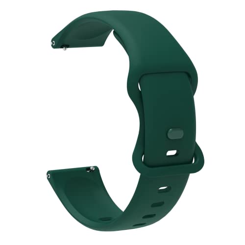 Image of 20mm Soft Silicone Nato Strap Replacement Belt Band For Fastrack Reflex Vybe Smart Watch Straps [ Not for any Other Model]