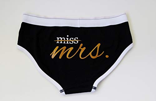 Miss to Mrs Bride Panty Bride Lingerie Bride Gift Bride to Be Gift Bachelorette Party Gift Size Medium