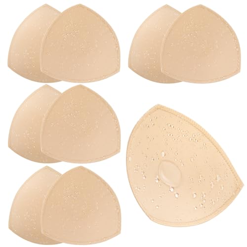 Image of Waterproof Swimsuit Bra Pad Inserts 4 Pairs, Bra Pads Sewn Padded for Bikini Sports Bra B /C or C /D,D /E Cup