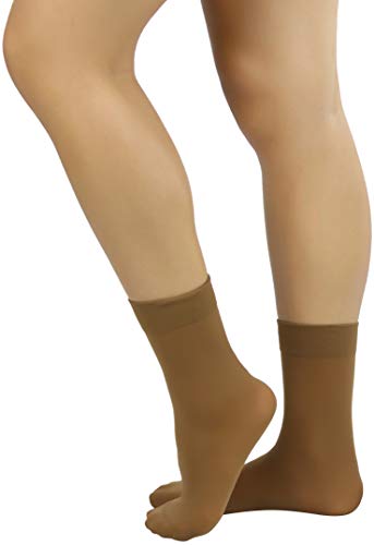 Image of ToBeInStyle Womens Pack of 6 Trouser Solid Print Anklet Socks