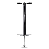 Flybar Super Pogo 2 - Pogo Stick For Kids and Adults 14 & Up Heavy Duty For Weights 90-200 Lbs, Black/Silver