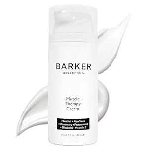 Barker Wellness Soothing Muscle Therapy Cream | Advanced Joint & Muscle Relief for Recovery & Relaxation | Enriched with Antioxidants & Moisturizing Vitamin E | All-Natural Vegan Formula (100ml)