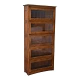 Pemberly Row Arts & Crafts 79-Inch No-Assembly Oak
