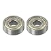 608ZZ (ABEC-11) Stainless Steel Bearings for Skateboard, Scooter, and Roller Wheels, High Speed, Double Sealed Dust Cover, Silver, 10-Pack（8）