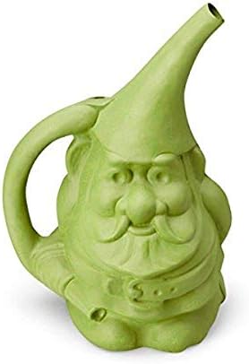 Novelty 30901 Gnute The Gnome Watering Can, Moss Green
