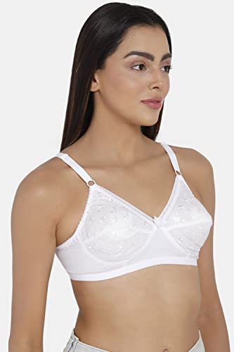 Image of Naidu Hall Women's Cotton Brassiere | Non-Padded | Non-Wired | Full Coverage | Regular Bra for Women 1 Piece