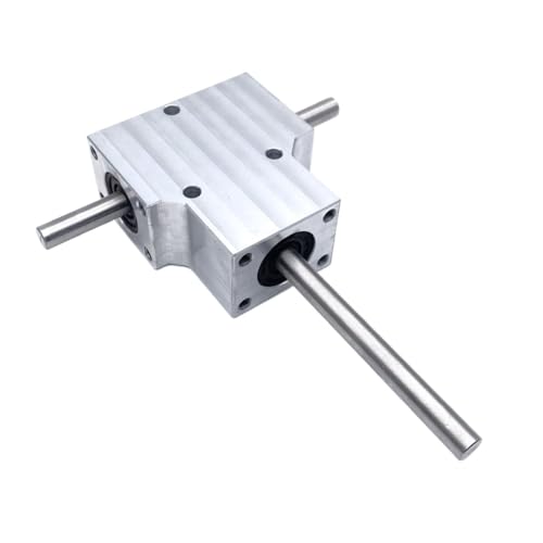 Gearbox Waterproof 90 Degree Spiral Bevel Gearbox 1:1 Transmission Right Angle Reversing Reducer 8mm Shaft Commutator Steering Direction