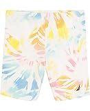  Nautica Girls\' Printed Bike Short, White 22, X-Large (16)