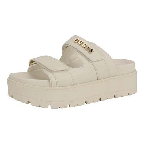 Guess Womens Faxon Sandal Ivory 150 8