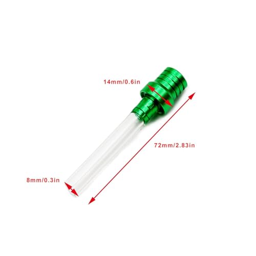 Image of PRO BAT 10 Pack CNC Gas Fuel Tank Cap Valve Vent Breather Hose Gas Tank Cap Vent for Dirt Bike Pit Bike ATV All Factory CRF XR CR All Quads All Off-road Motorcycle, Green