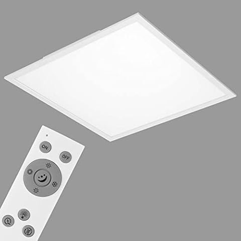 Briloner Leuchten - Panel de techo LED regulable con control remoto Cover