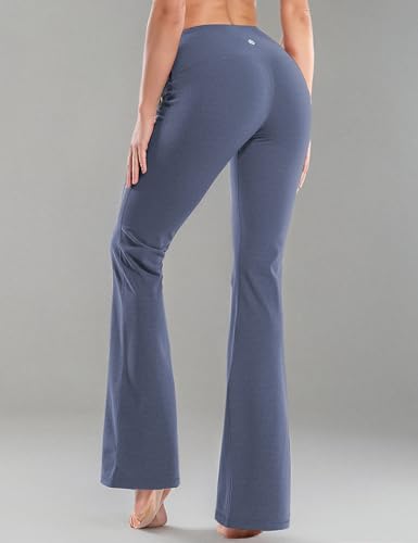 Image of BUBBLELIME 29 inch /31 inch /33 inch /35 inch /37 inch 3 Styles Women's High Waist Bootcut Yoga Pants Basic /Side Pockets Tummy Control Workout Flared