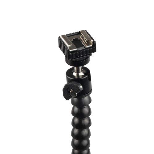 Runshuangyu Lightweight Flexible Video Arm Dual Hot Shoe Flash Mount Bracket Holder for Canon Nikon Sony Pentax Olympus Panasonic Camera - Thumbnail 5
