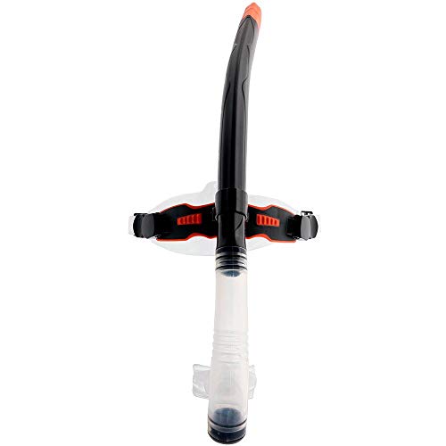 Respirador Snorkel Frontal de Natação Cetus Aires Pro - Preto