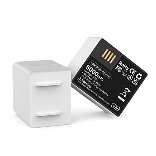 5000mAh 2-Packs Rechargeable Batteries for Arlo A-4a VMA5400, Arlo Pro 3, Arlo Pro 4, Arlo Ultra, Upgraded Lithium Polymer Arlo Ultra 2 Replacement Security Cameras A-4a Batteries Pack