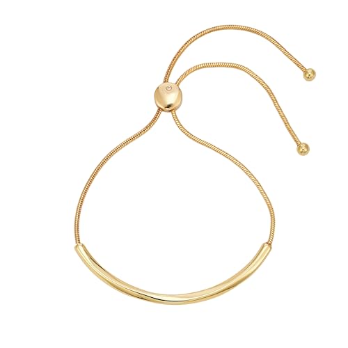 Gold Bracelets for Women, Watchband/Adjustable Slider Bracelet Twist Bar Chain Bangle Bracelets Friendship Jewelry Gifts for Everyday Wear