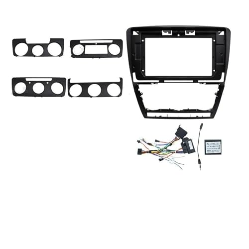 �t���[�� �I���W�I�p�l�� �ɓK������ �I�N�^���B�A Mk2 �ɓK������ A5 2004-2014 �� DVD �A���h���C�h ���W�I�ؖ��t���[�� 10 �C���` 2DIN �X�e���I�p�l�����C���[�n�[�l�X�d���P�[�u���A�_�v�^�[(Frame Cable Canbu