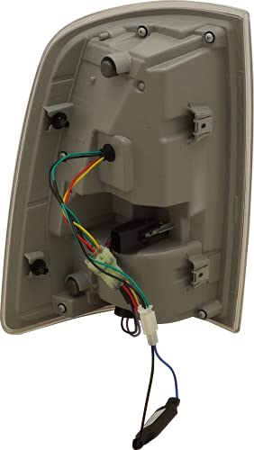 Evan Fischer Tail Light Compatible With 2013-2018 Ram 1500/2500 Clear & Red Lens Chrome Interior Capa Passenger Side #TOP4