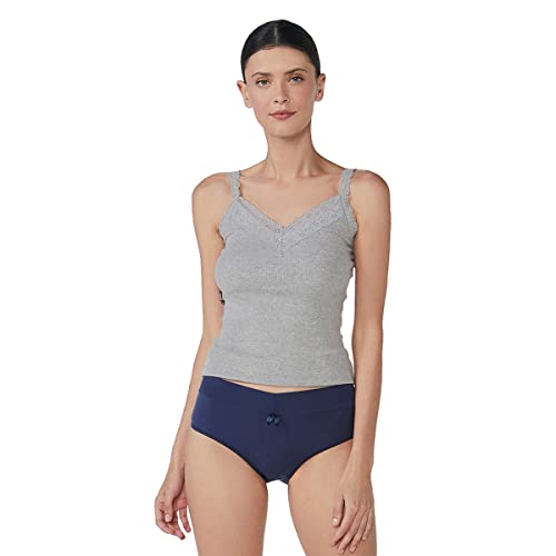Camiseta Hering regata com renda Feminino, Lilas, M