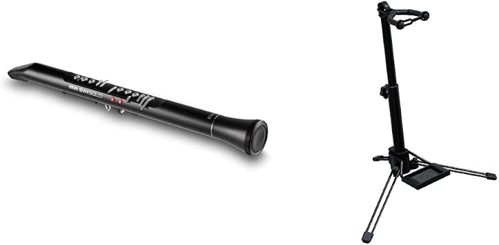 Akai Pro Wind Synthesizer with Built-in Speaker and Stand Set EWI Solo & Kikutani Wind Synthesizer Stand Black