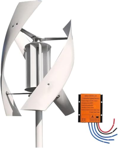 Turbina eólica de levitación magnética vertical, salida de 3000 W/8000 W, 3 aspas, silencioso, controlador de carga impermeable, ideal para soluciones de energía domésticas, sistema de 48 V