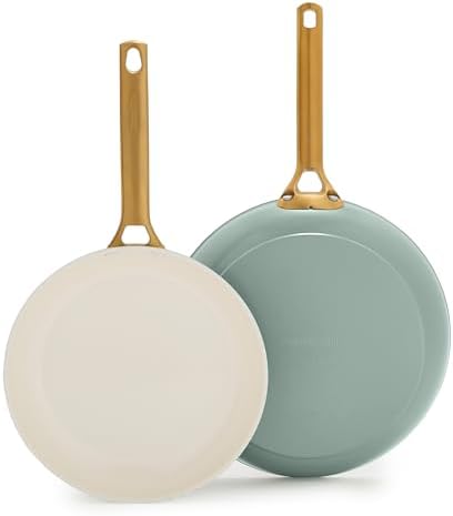 GreenPan Nonstick Reserve Pro 10” & 12” Frying Pan Set, NSF Certi...