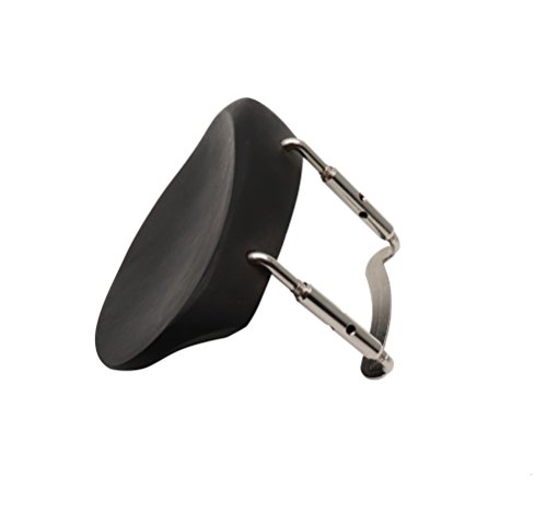 Timiy Black Lightweight Hardwood Ebony 3/4, 4/4 Violin Chinrest Violin Bracket