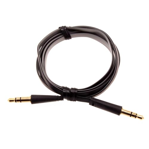 Cable Auxiliar 3.5mm Flat Negro miniatura 1